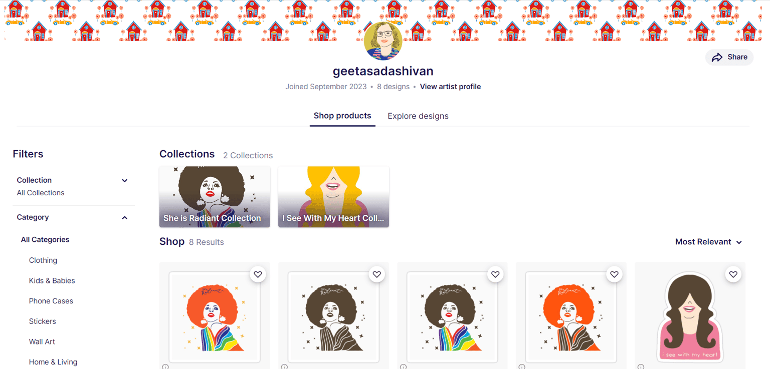 My Redbubble Shop - image 2 - student project