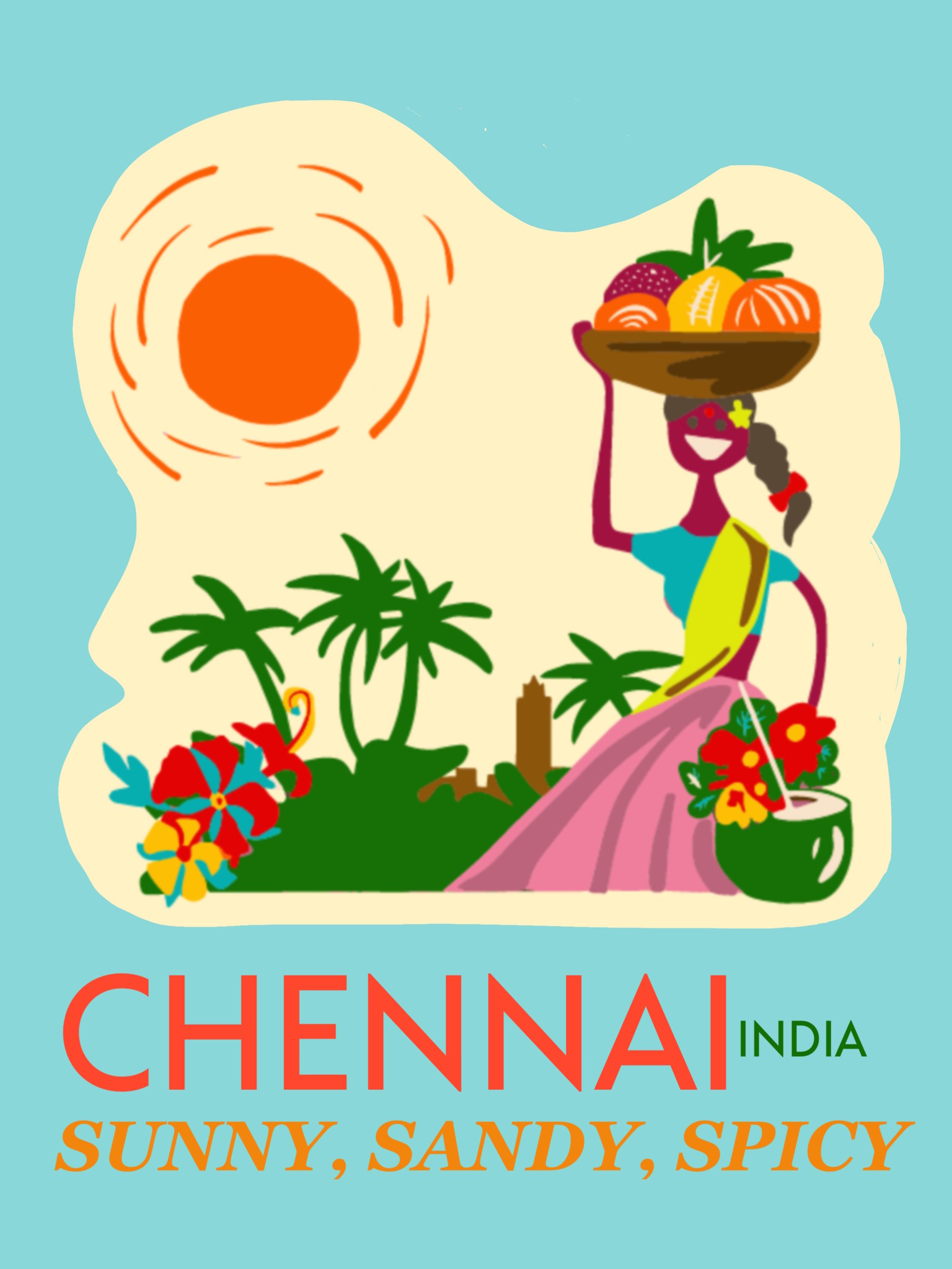 Retro Travel to India Posters - image 6 - student project