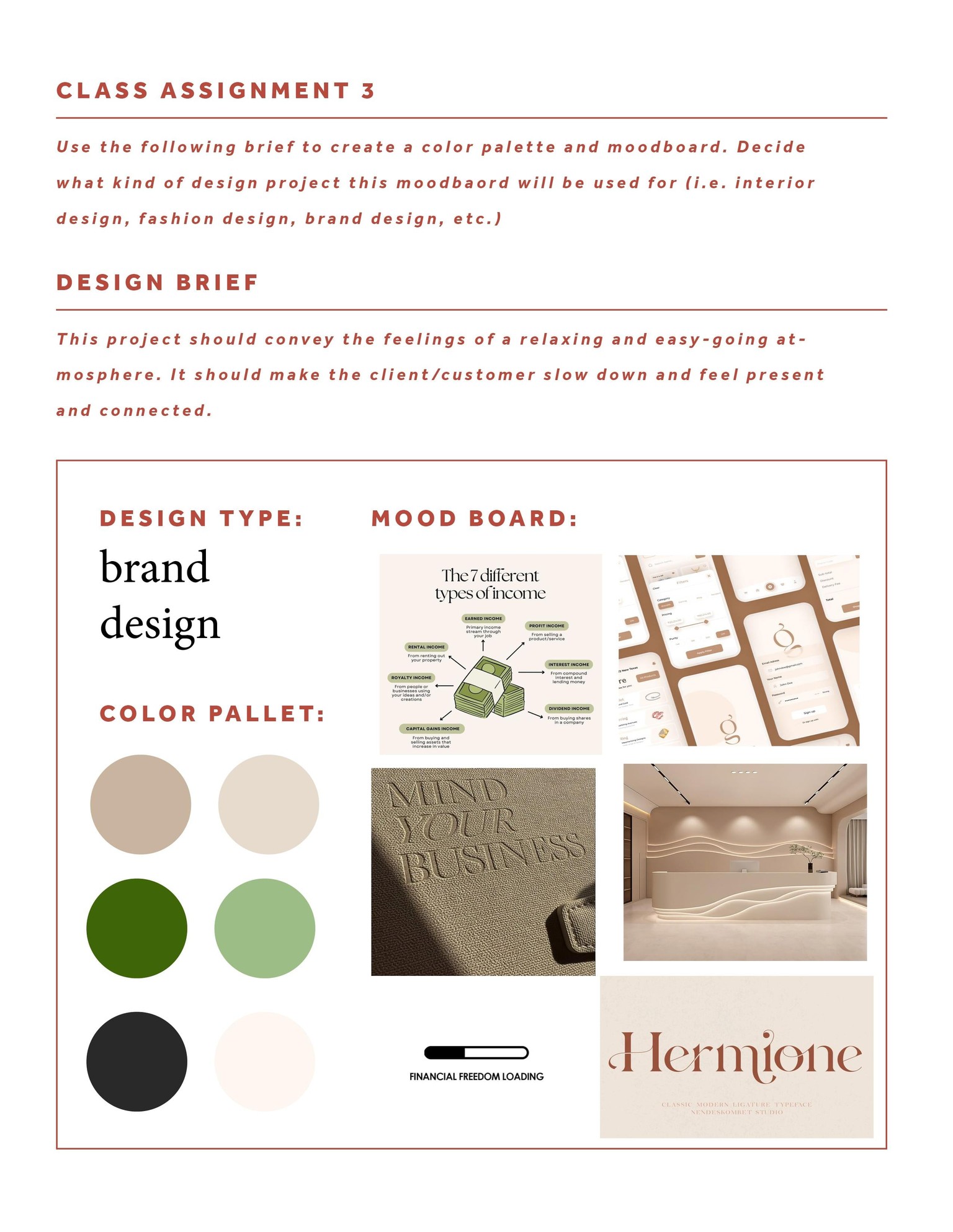 Color & Brand Design Moodboard - image 13 - student project
