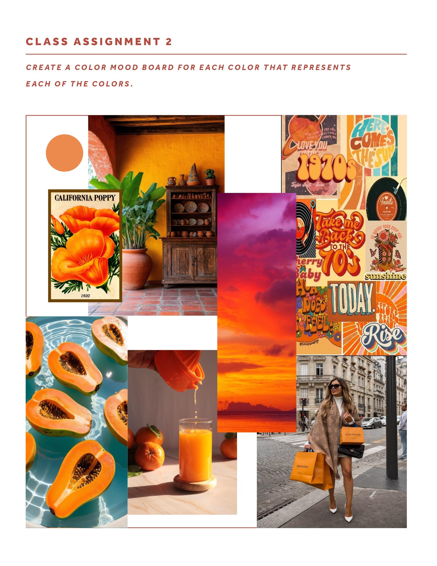 Color & Brand Design Moodboard - image 5 - student project