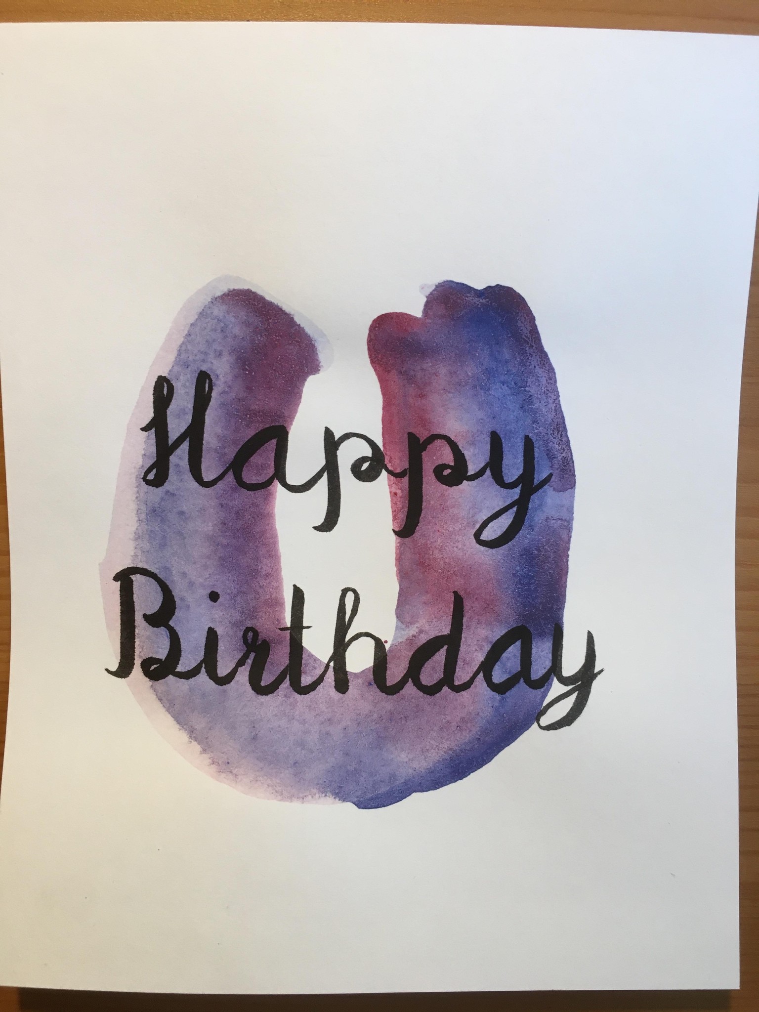 Watercolour birthday cards - image 3 - student project