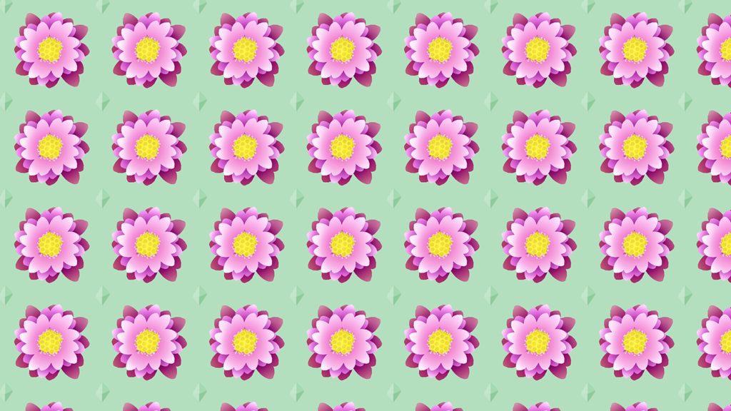 First go at creating a repeating flower pattern! - image 1 - student project