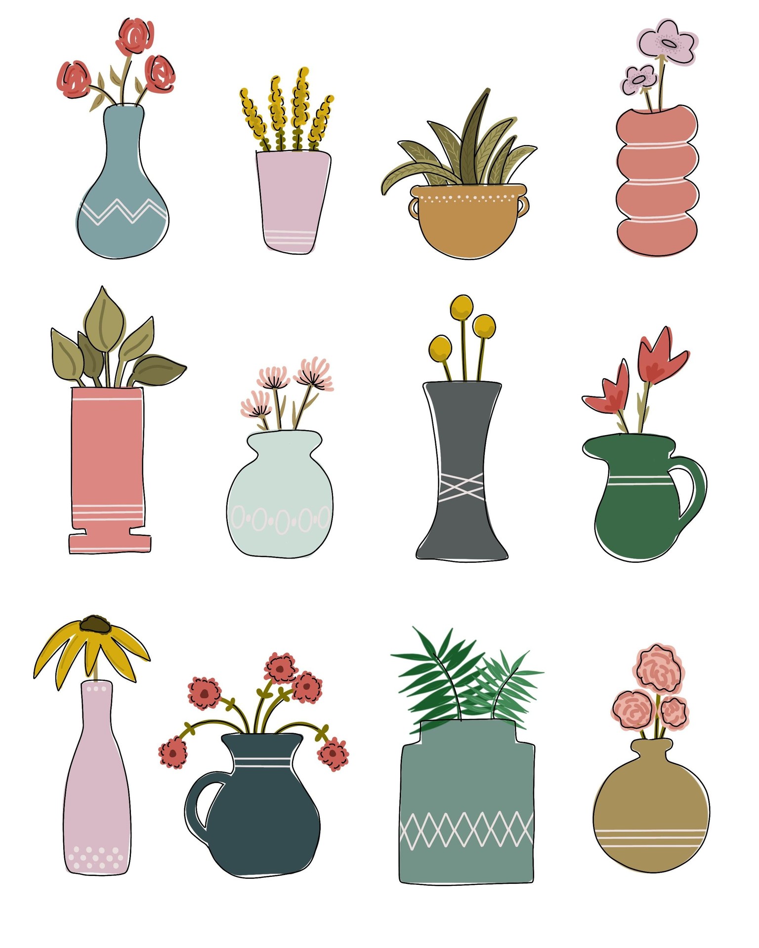 Workshop project: vases and flowers - image 2 - student project
