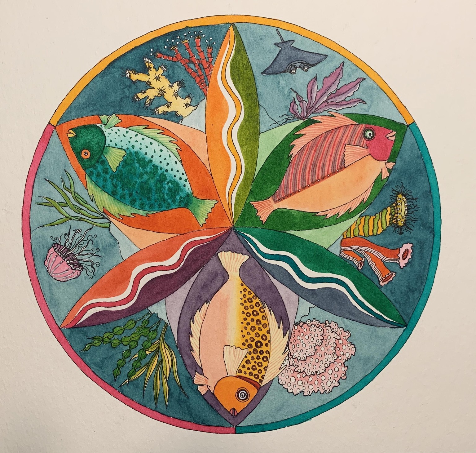 Flower Petal Mandalas - image 8 - student project