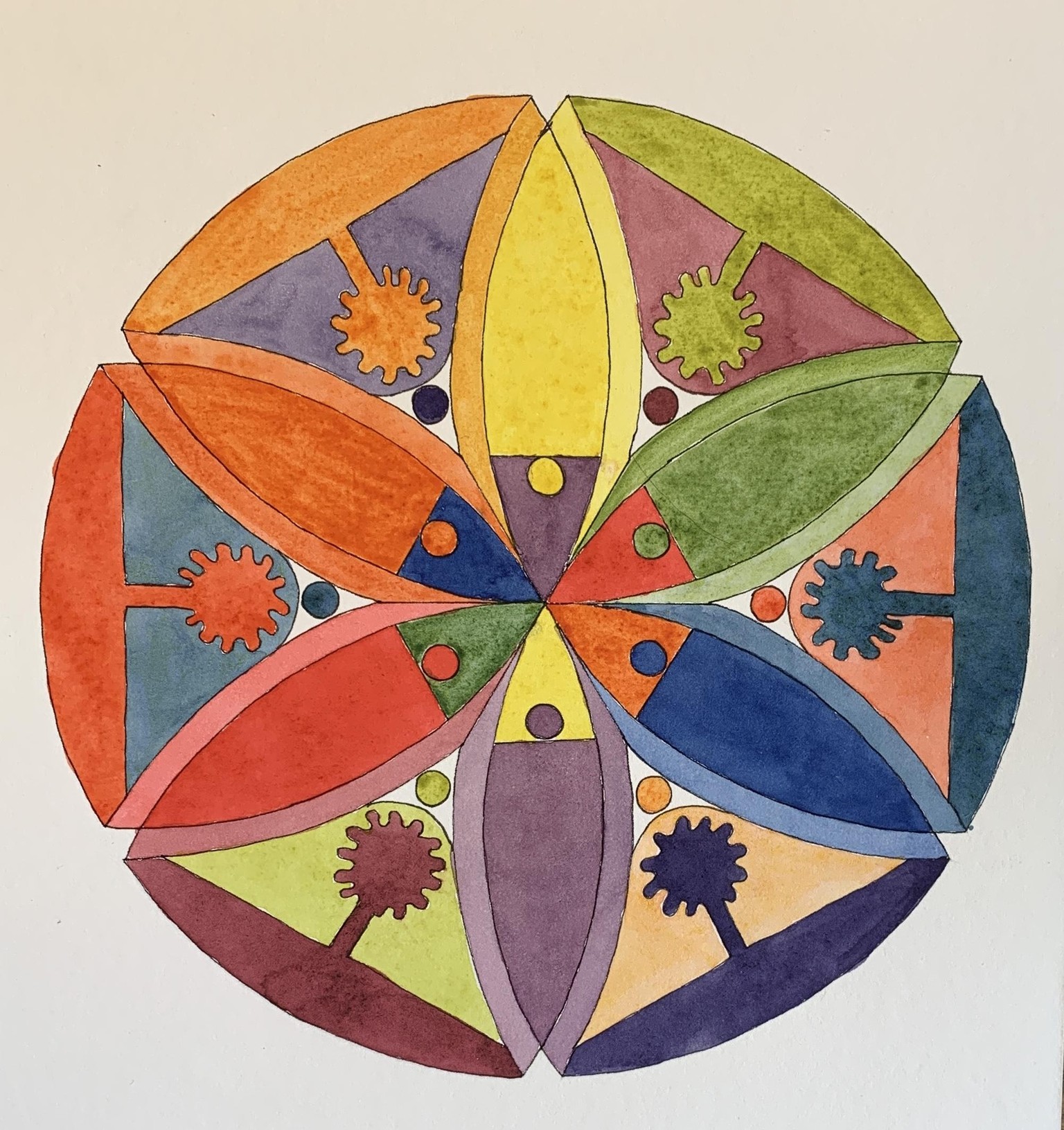 Flower Petal Mandalas - image 1 - student project