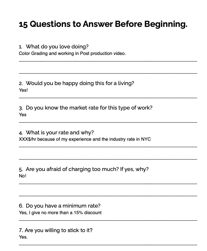 Fred's Workbook Answers - image 1 - student project