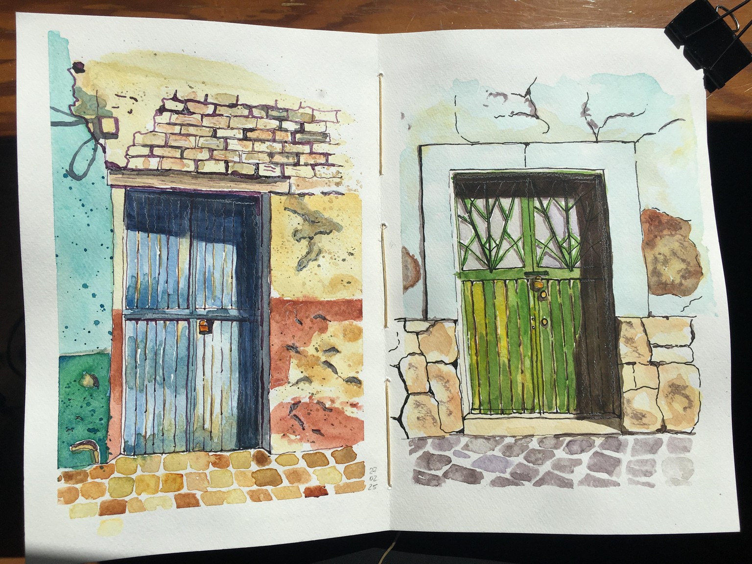 Urban Sketching with Amy: Doors - image 1 - student project