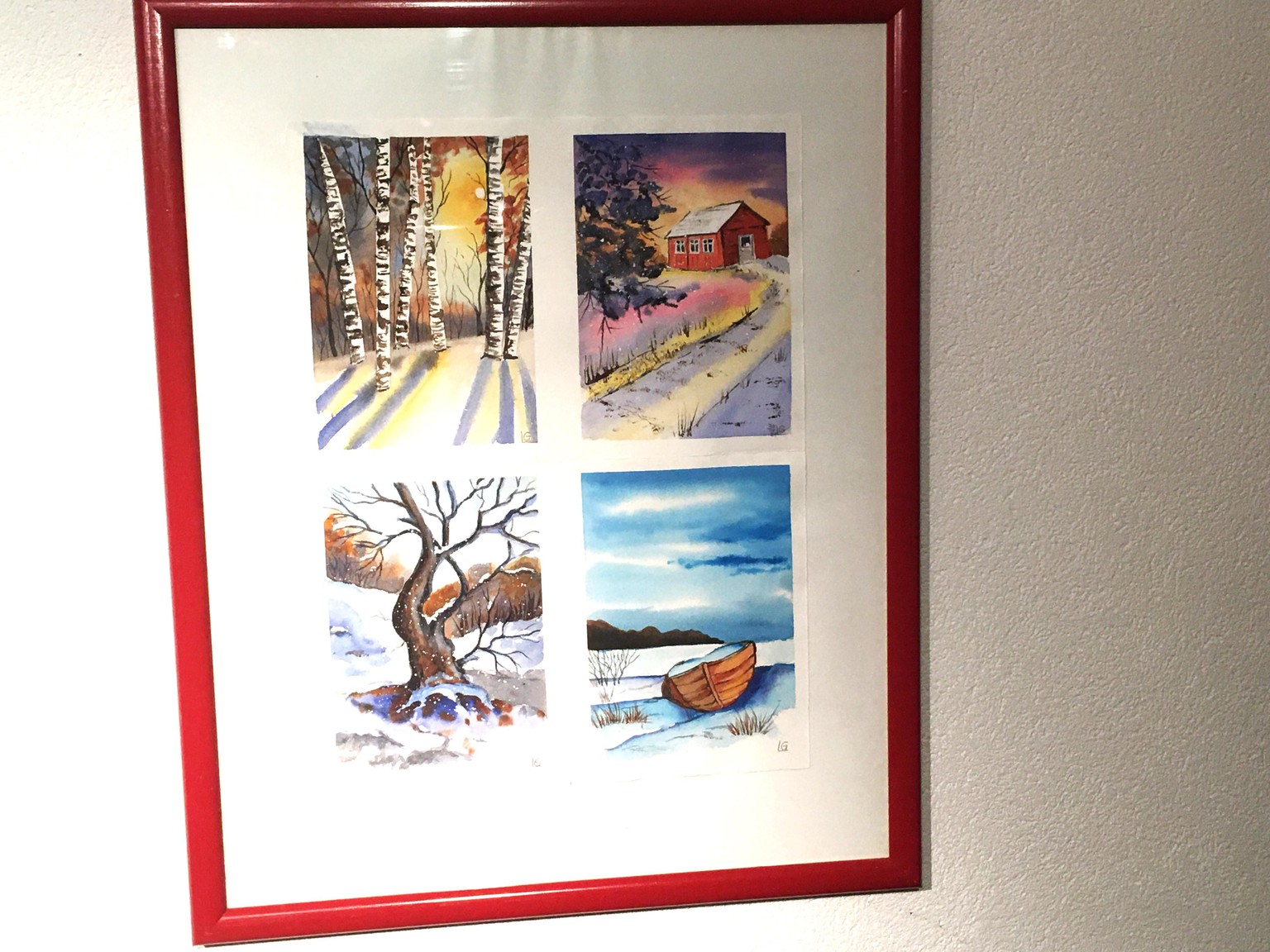 Watercolor Winter Landscape - image 3 - student project