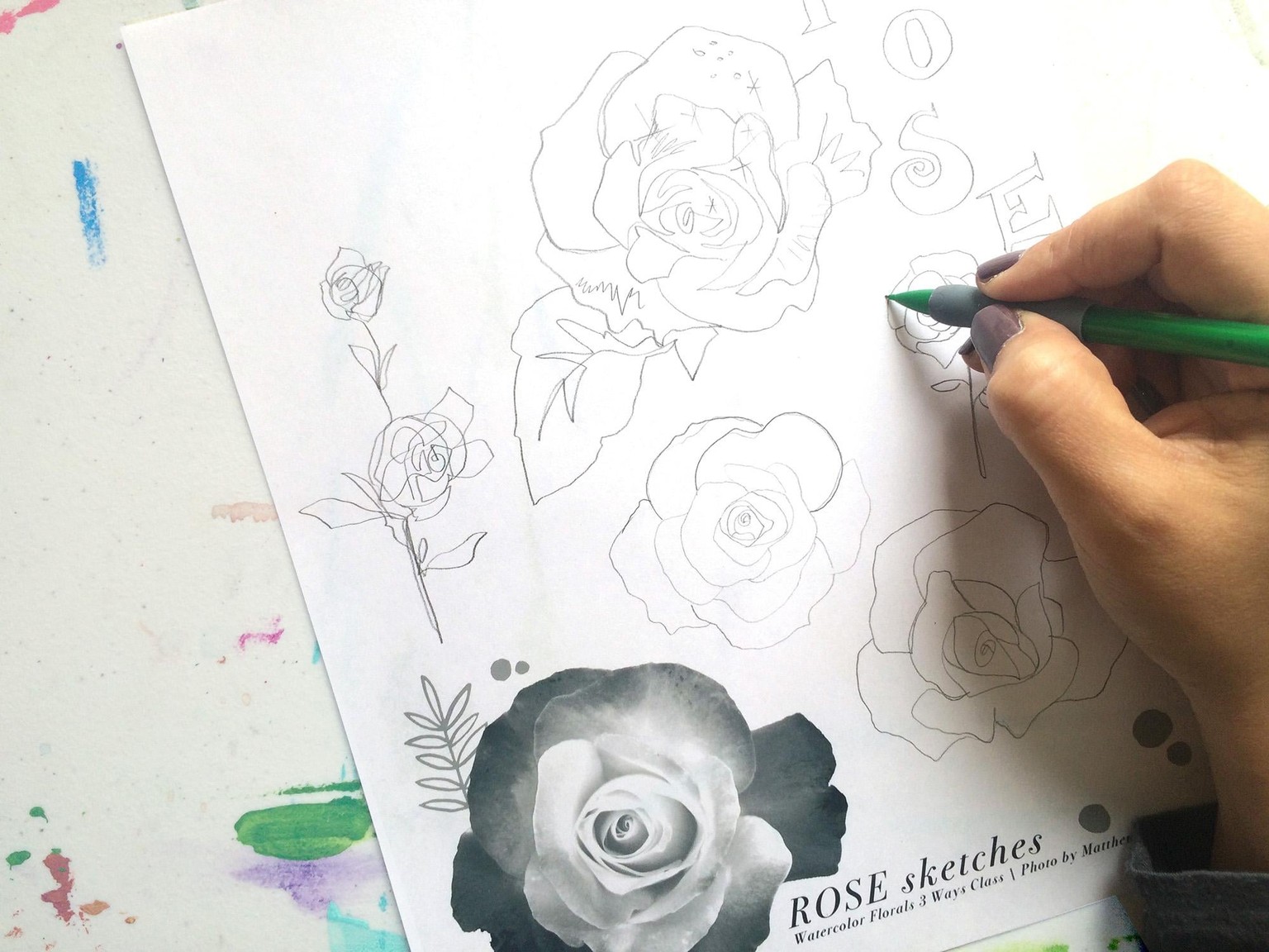 Watercolor Florals [Teacher's Sample Project] - image 1 - student project