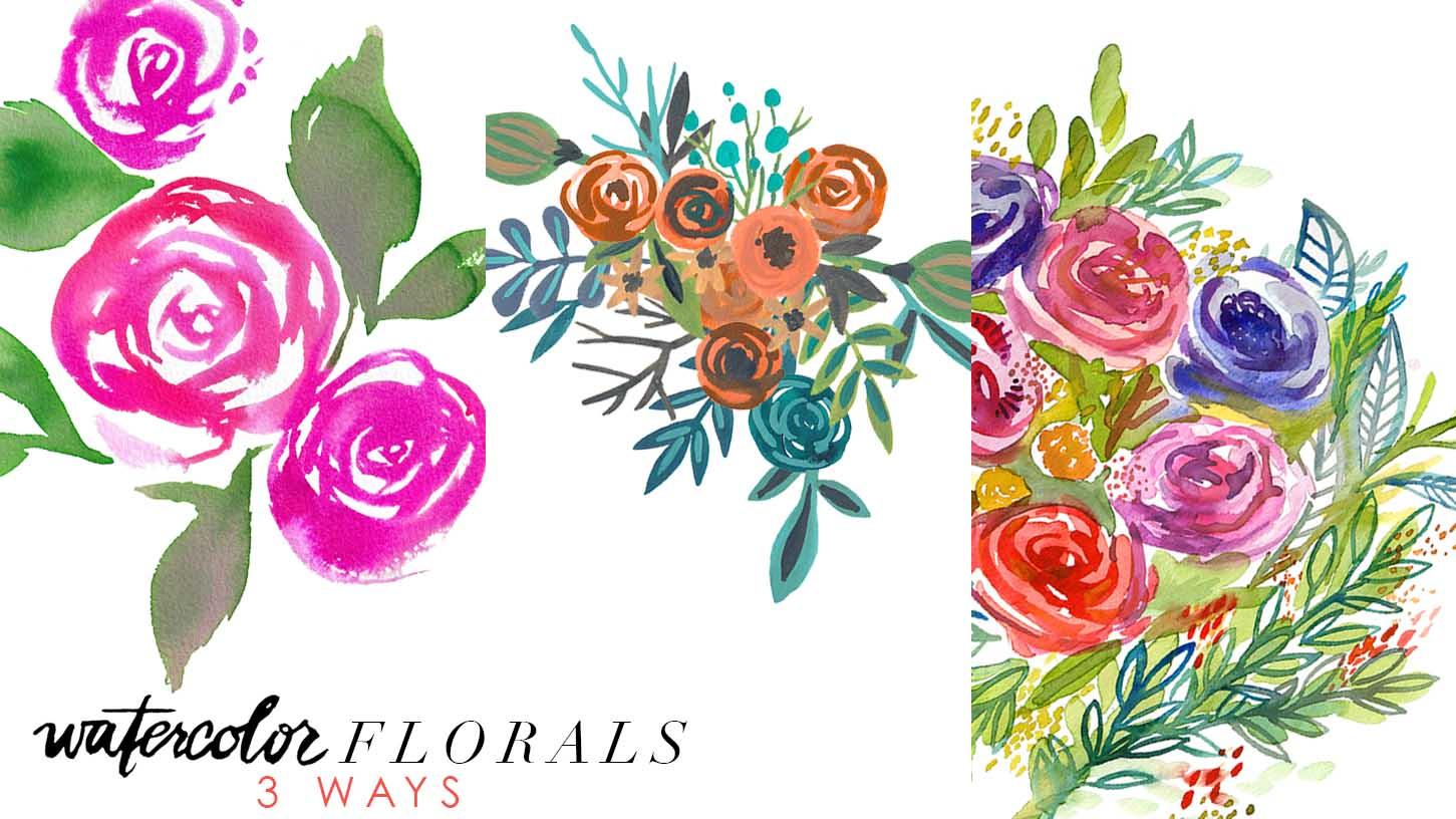 Watercolor Florals [Teacher's Sample Project] - image 2 - student project