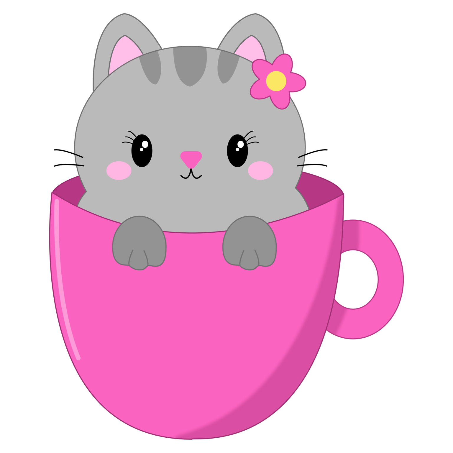 Kawaii Kitty in Mug - image 1 - student project