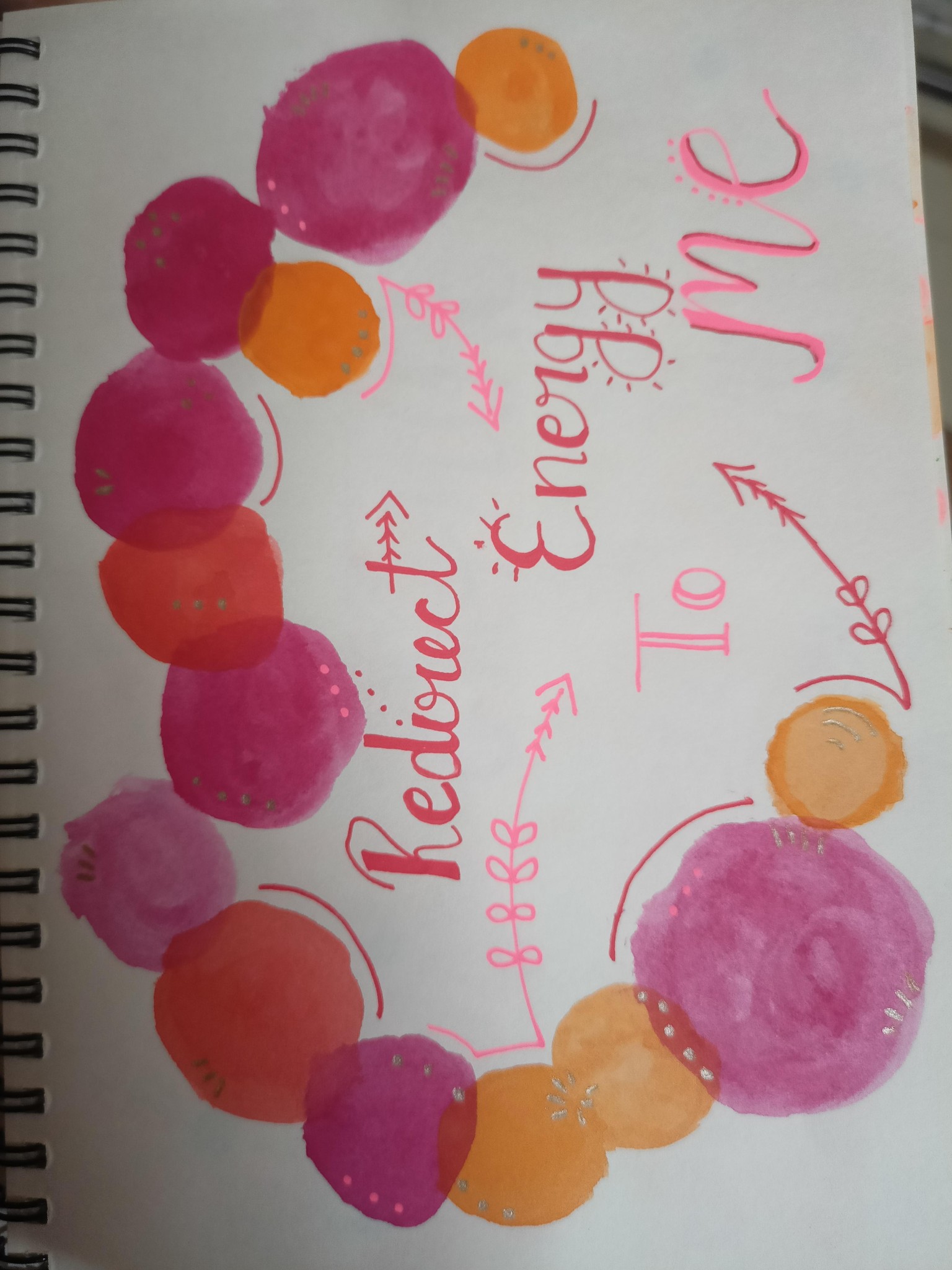 Splash paint method, geometric circle background - image 1 - student project