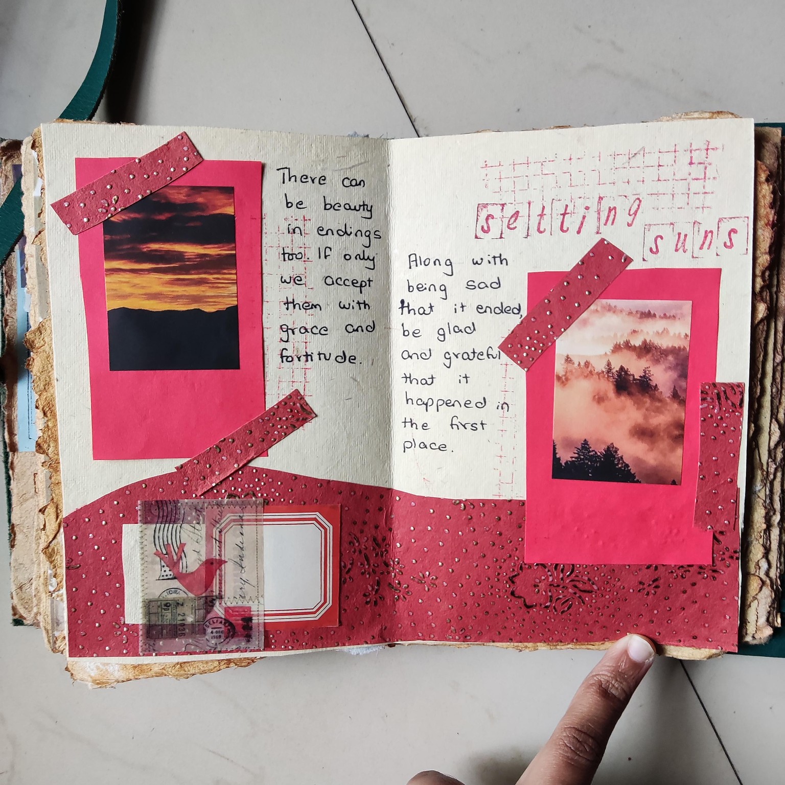 Art journalling layouts - image 6 - student project