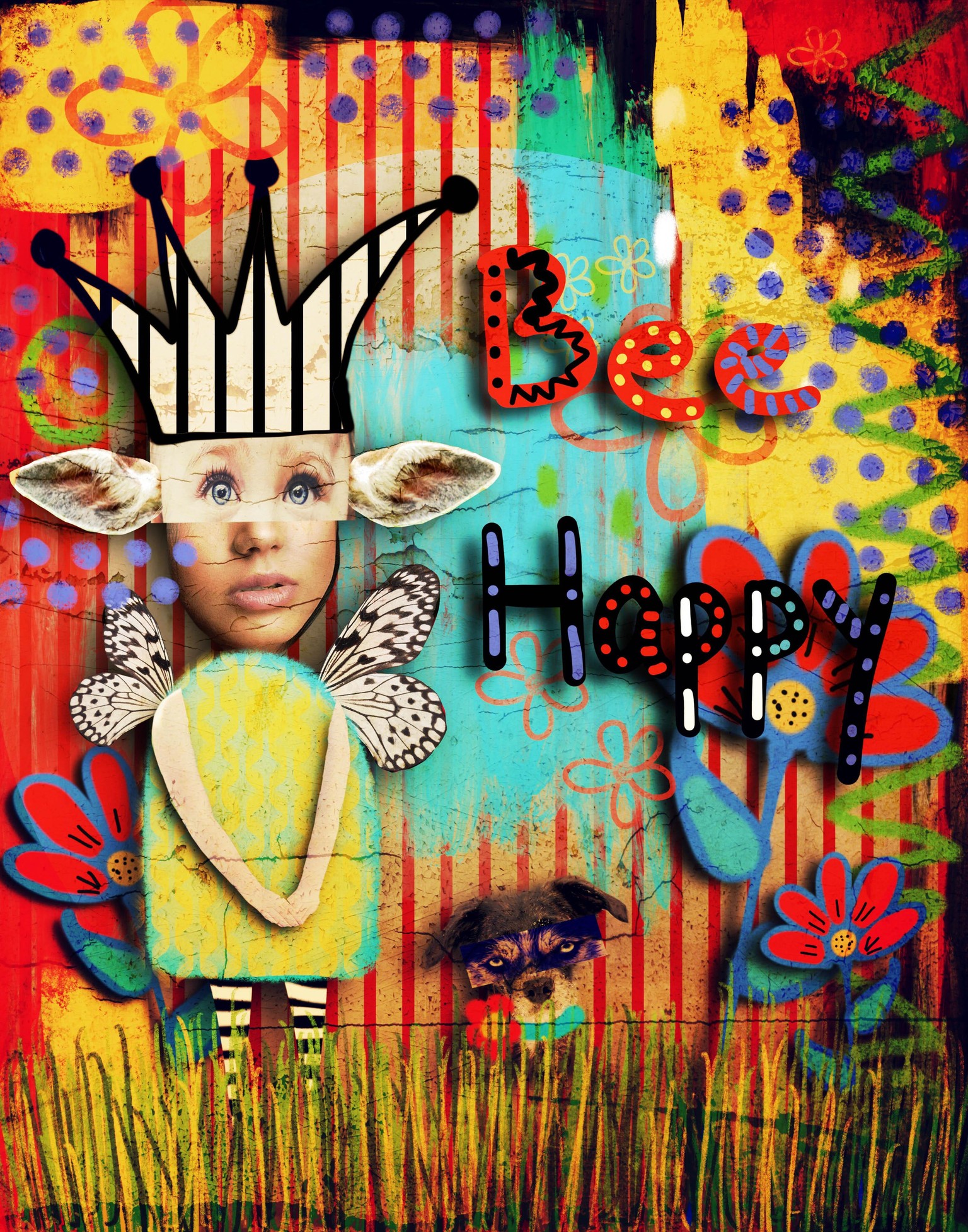 Create A Quirky Characters “Mixed Media” Collage with Procreate - image 1 - student project