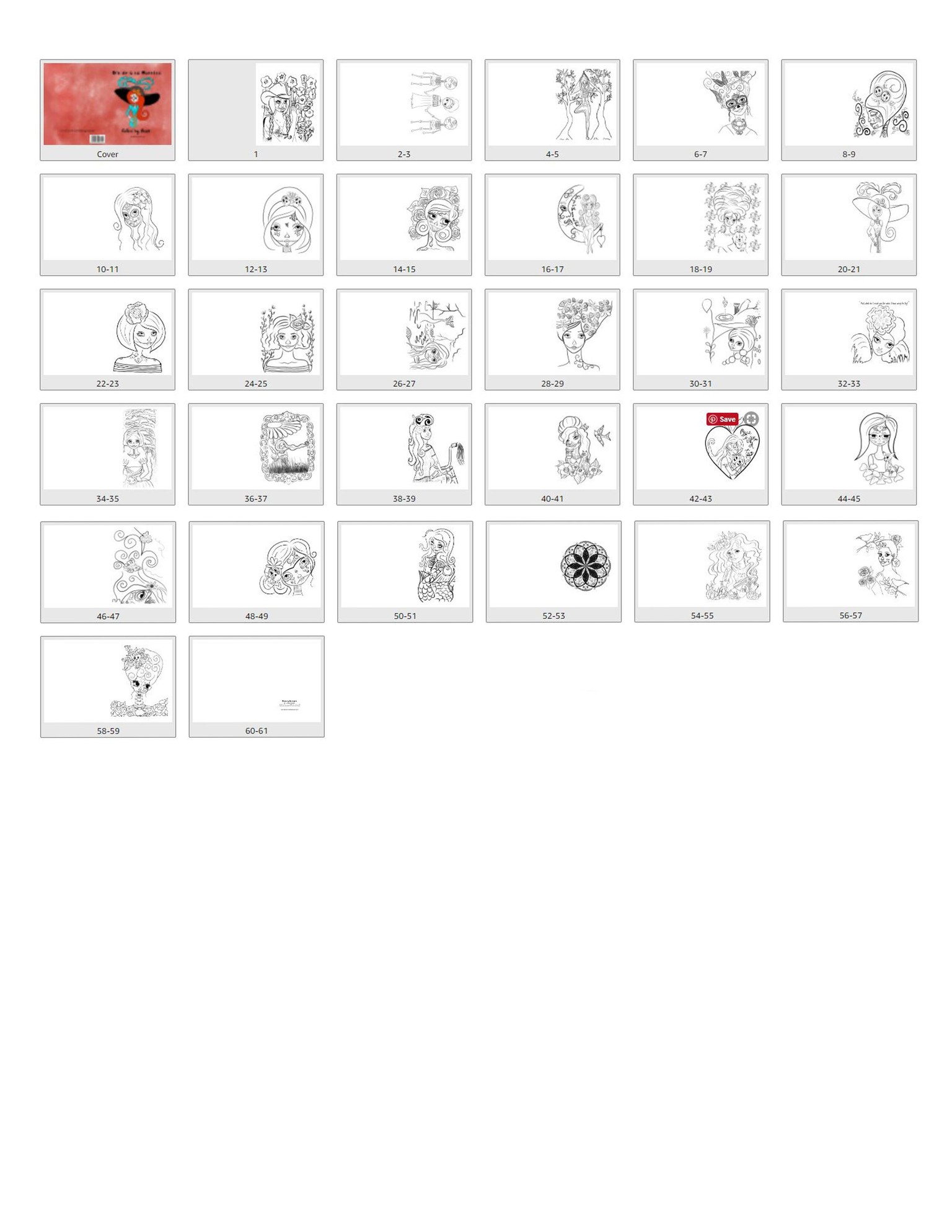 Dia de Los Muertos Coloring Book by Debbie Merhege - image 1 - student project
