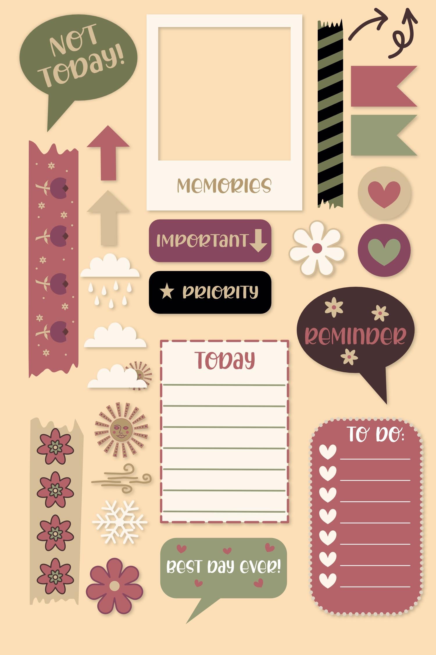 Planner stickers - image 1 - student project