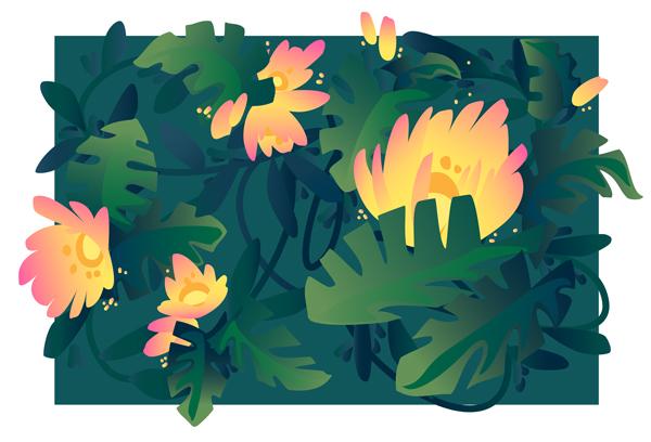 Garden pattern - image 1 - student project
