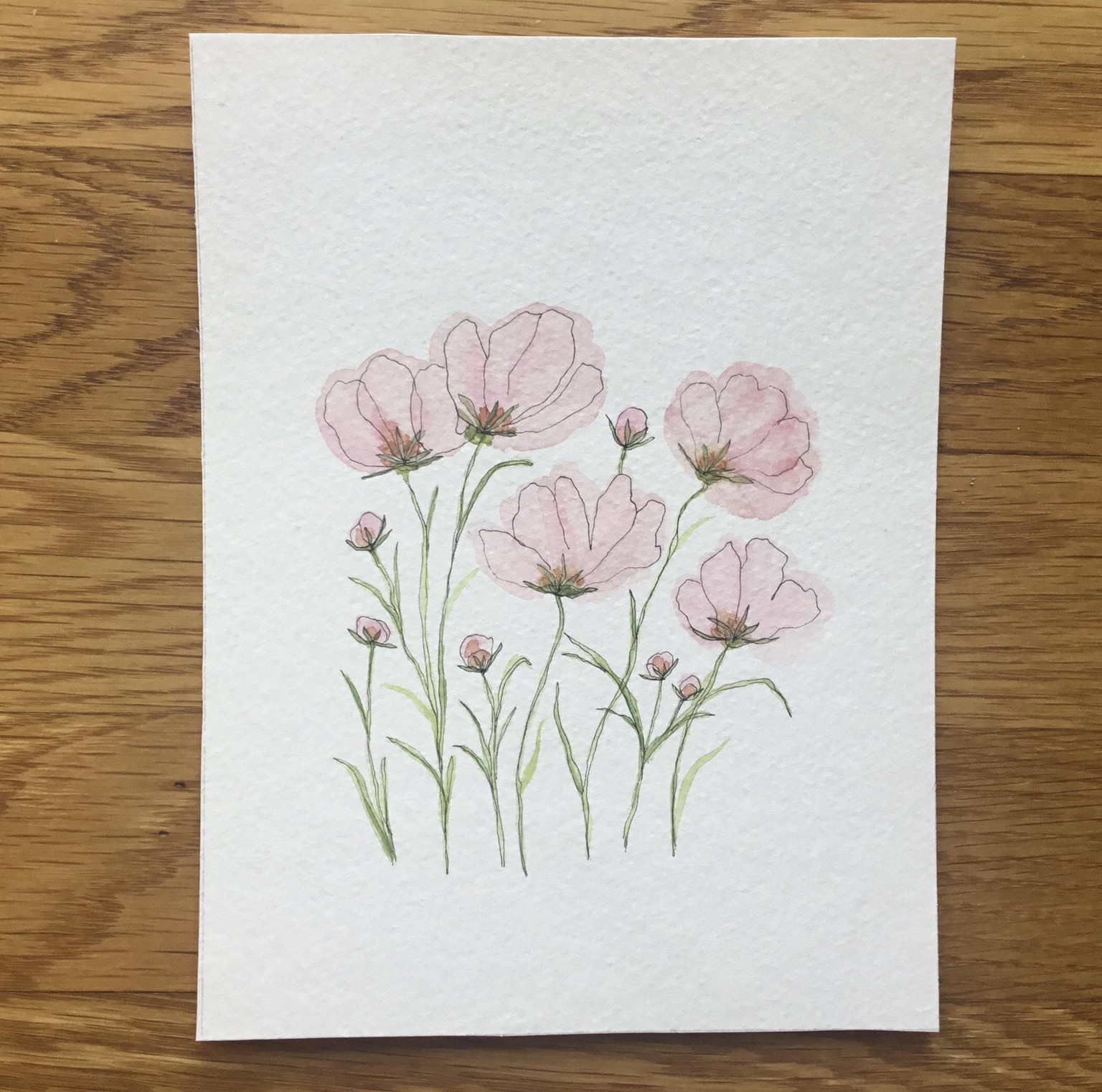 Watercolor Wildflowers - image 1 - student project