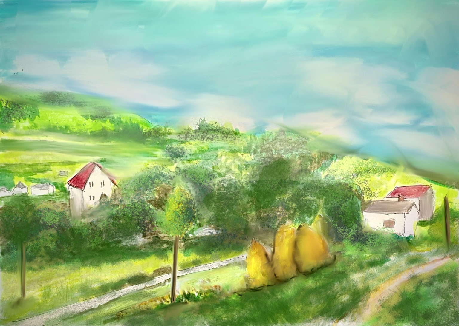 Acrylic Gouache and Colored Pencils - image 1 - student project
