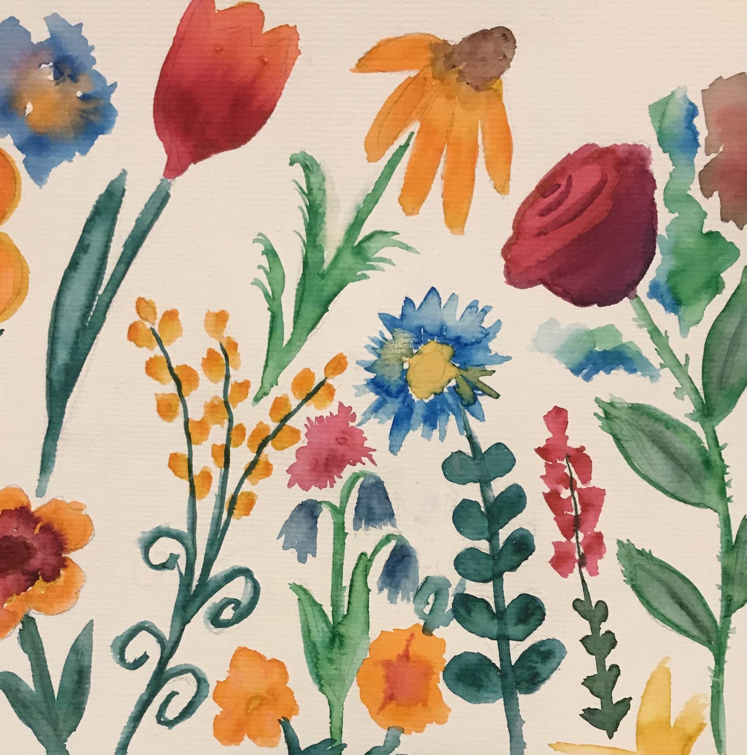 brush pen floral - image 1 - student project