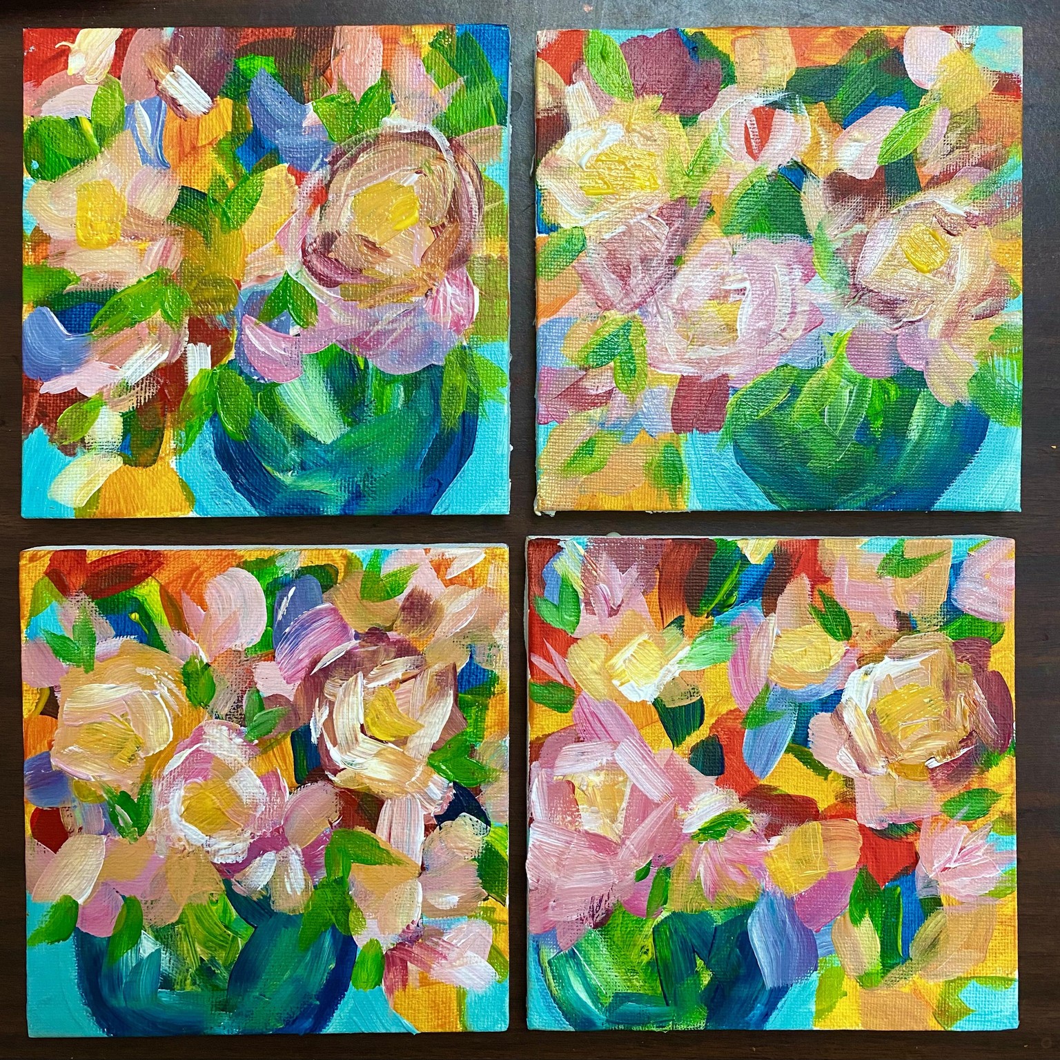 Mini Canvas Florals - image 1 - student project