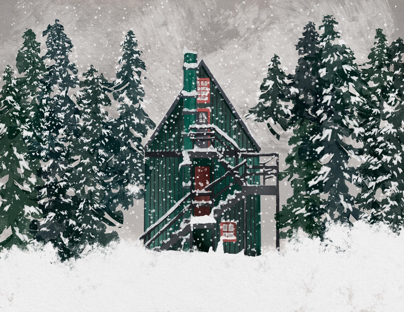Gouache house - image 1 - student project