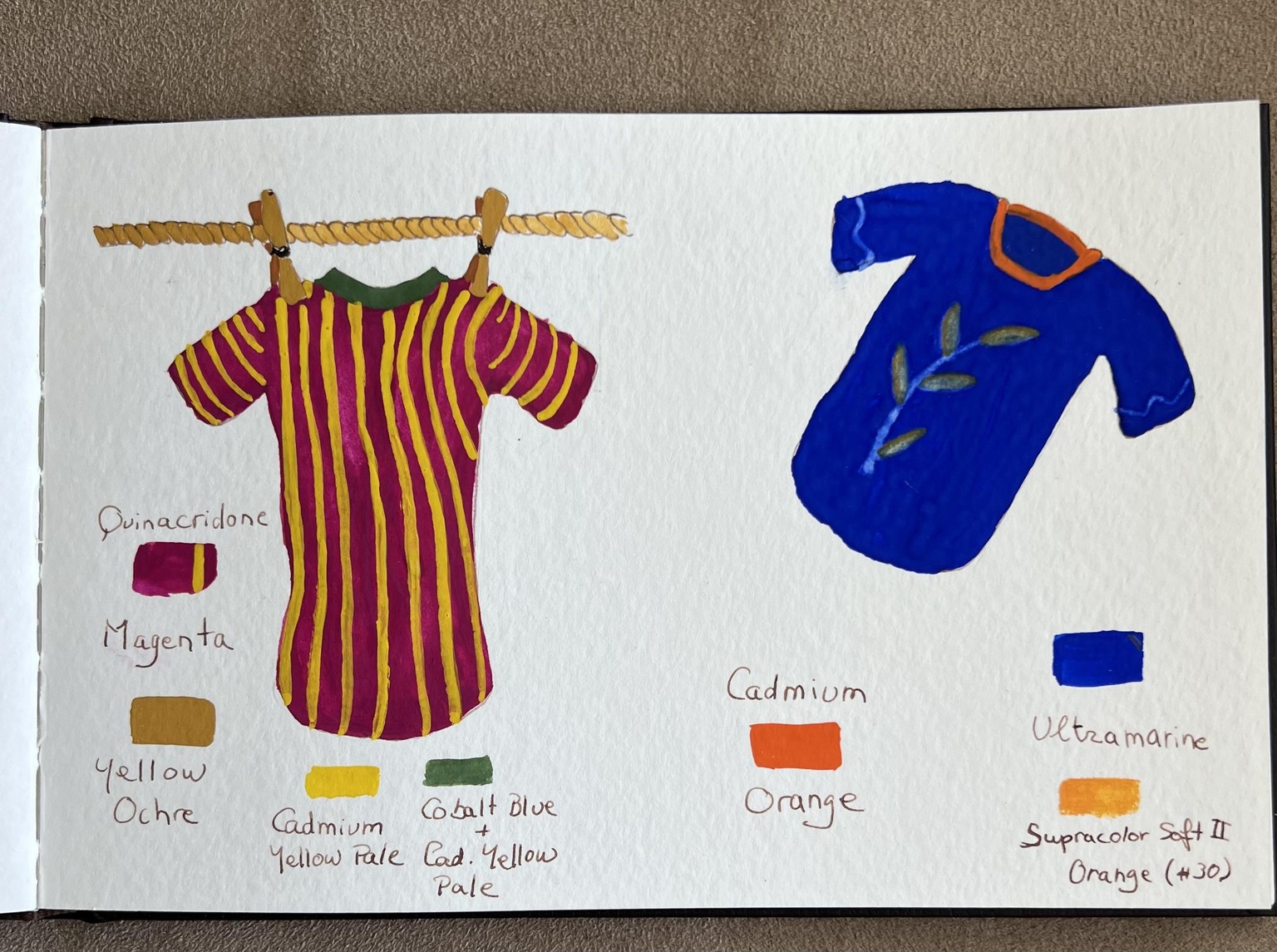 T-Shirts in a sketchbook - image 3 - student project
