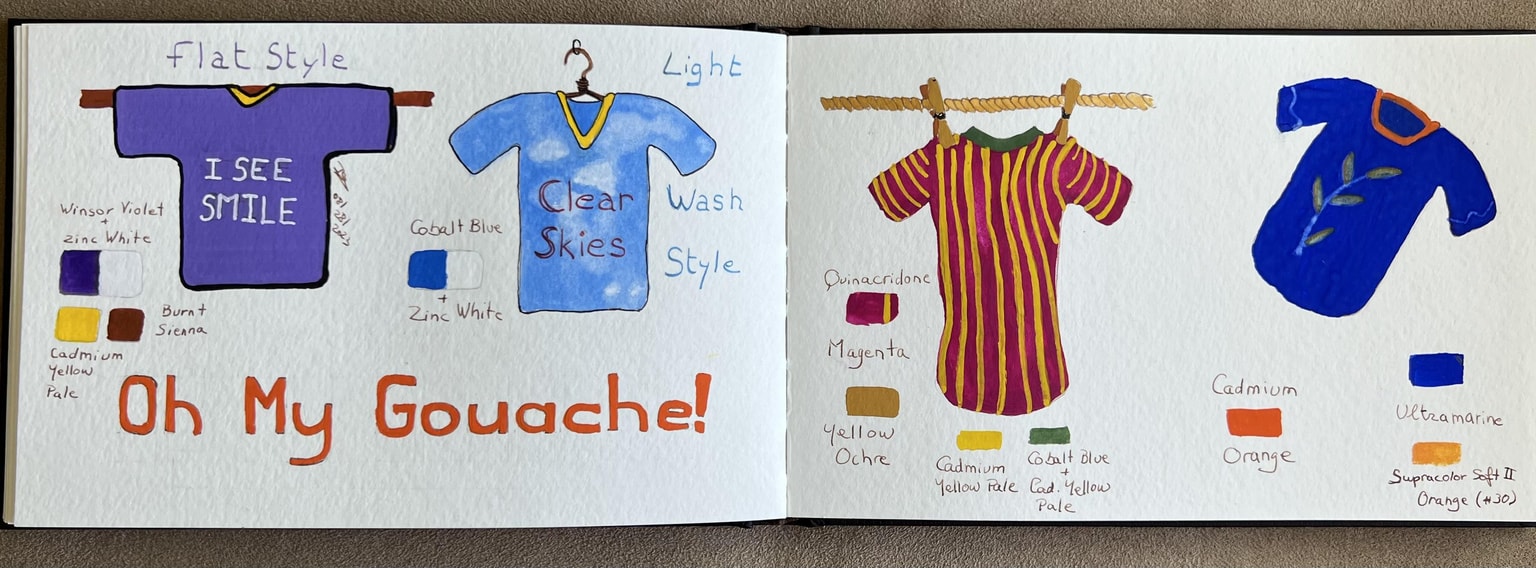 T-Shirts in a sketchbook - image 1 - student project