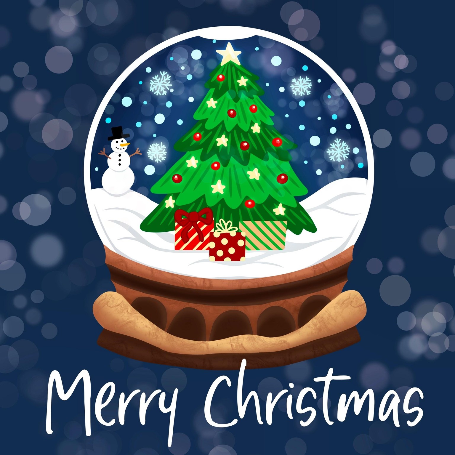 Holiday snow globe - image 1 - student project