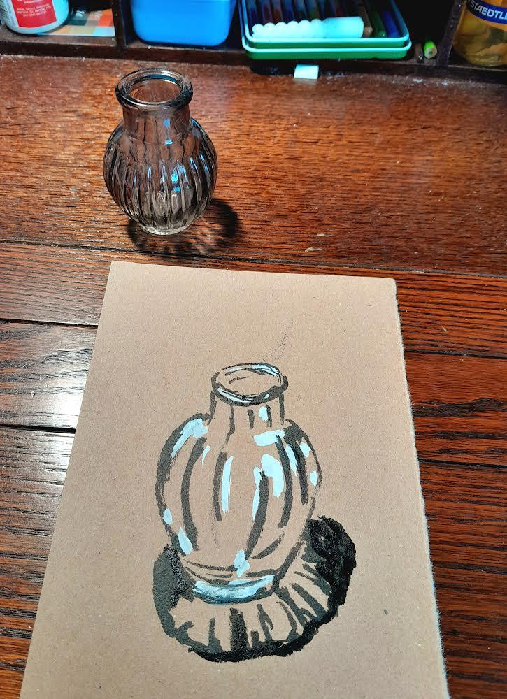 Toned paper value studies - image 3 - student project