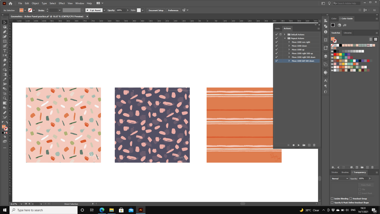 Brush Stroke Repeats - image 4 - student project
