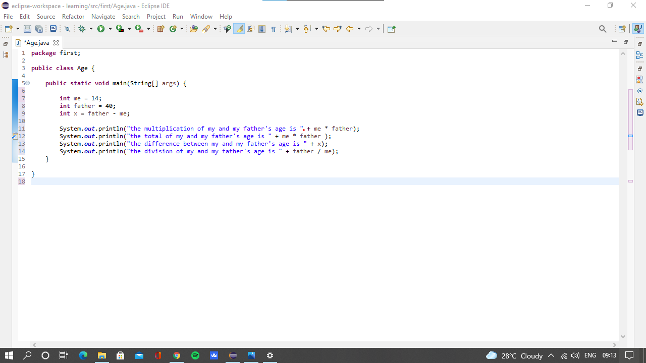 Age calcuater - image 1 - student project