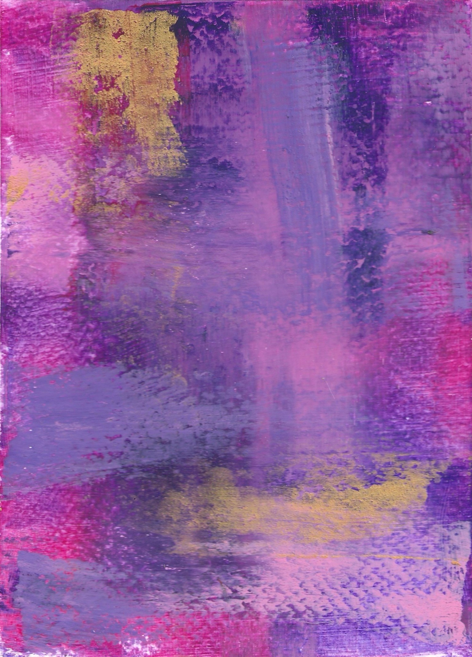 Pink dreams in cold wax medium + oil paint - image 1 - student project