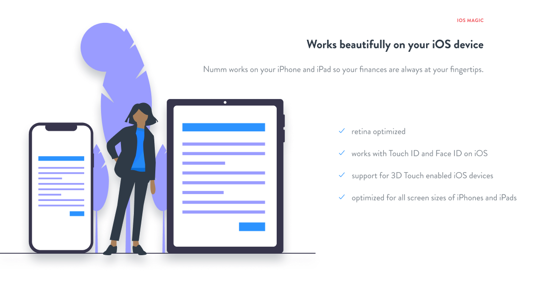 Designing with Figma - Landing Page for Mobile App - image 3 - student project