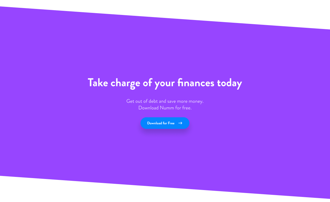 Designing with Figma - Landing Page for Mobile App - image 4 - student project