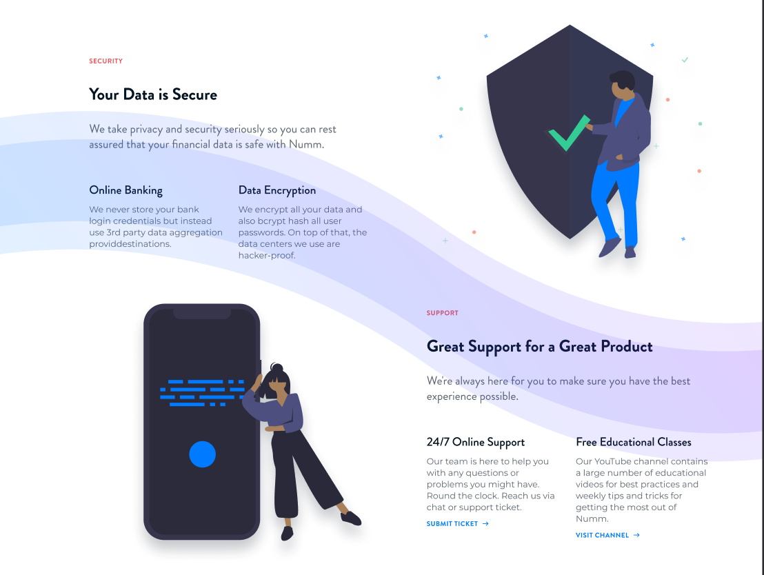 Designing with Figma - Landing Page for Mobile App - image 5 - student project