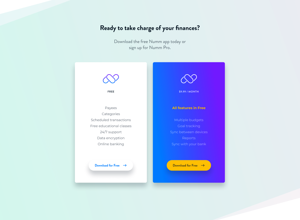Designing with Figma - Landing Page for Mobile App - image 18 - student project