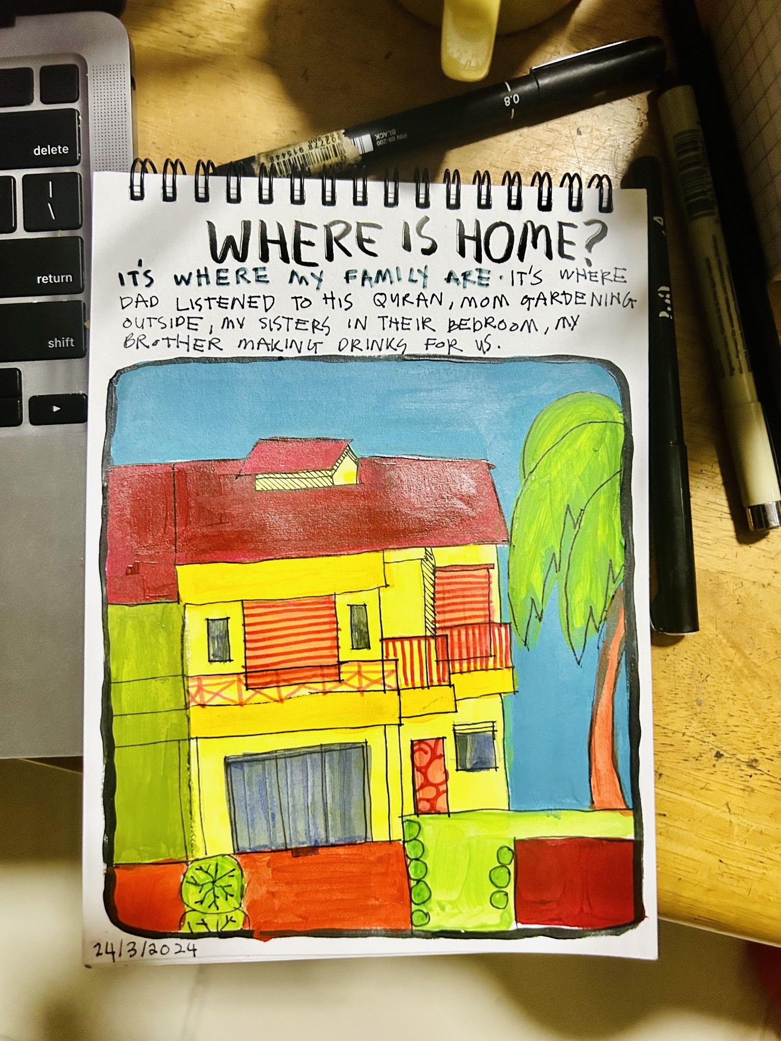 Where Is Home Art Journal - image 2 - student project