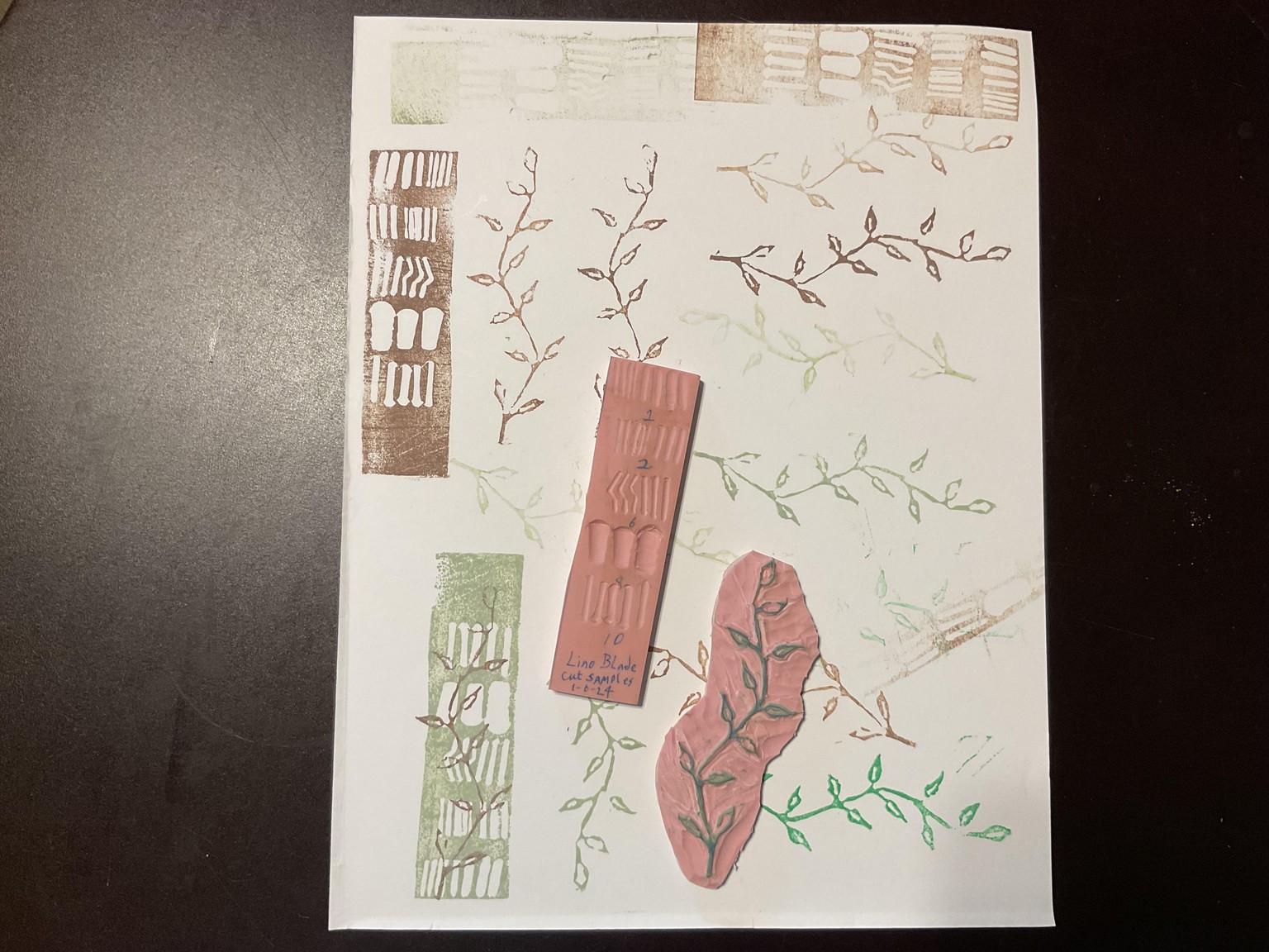 First Lino Carving & Stamping - image 1 - student project