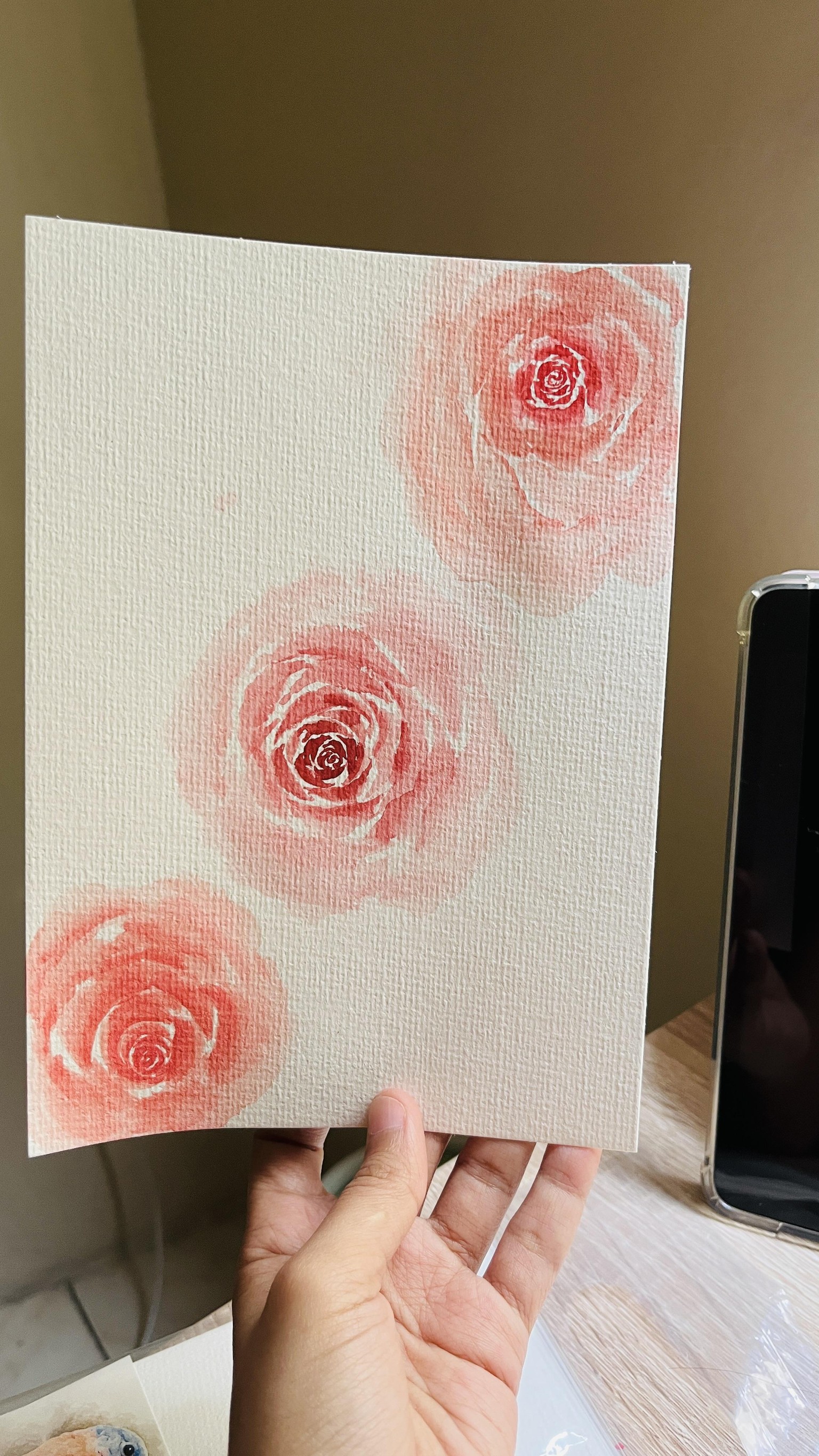 Watercolor roses - image 2 - student project
