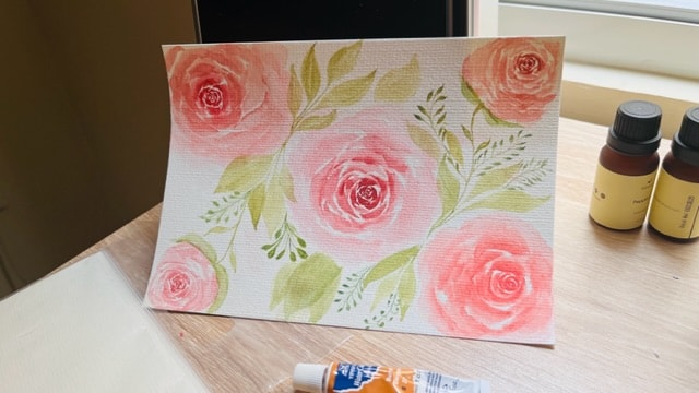 Watercolor roses - image 1 - student project