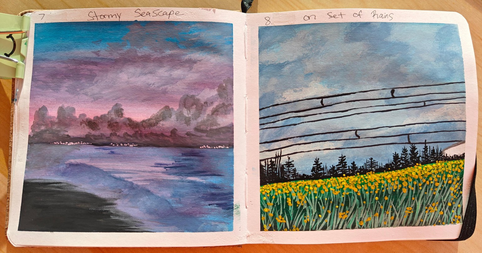 Gouache Landscapes - image 5 - student project
