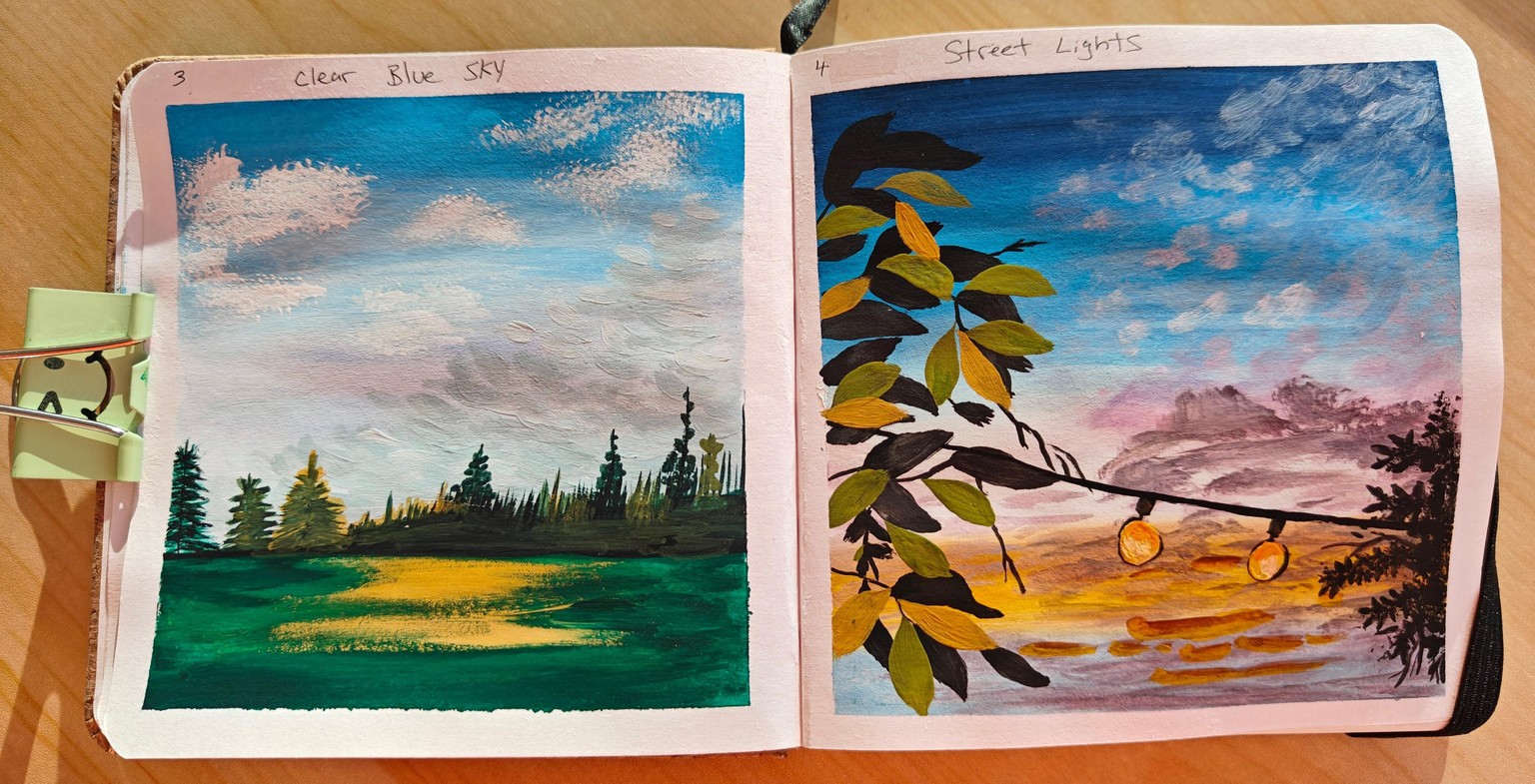 Gouache Landscapes - image 3 - student project