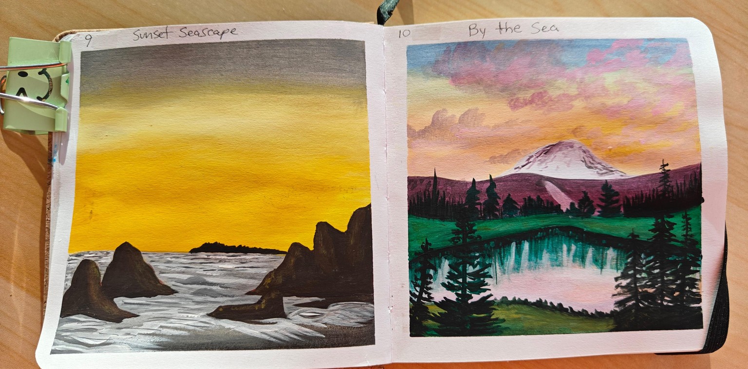 Gouache Landscapes - image 6 - student project