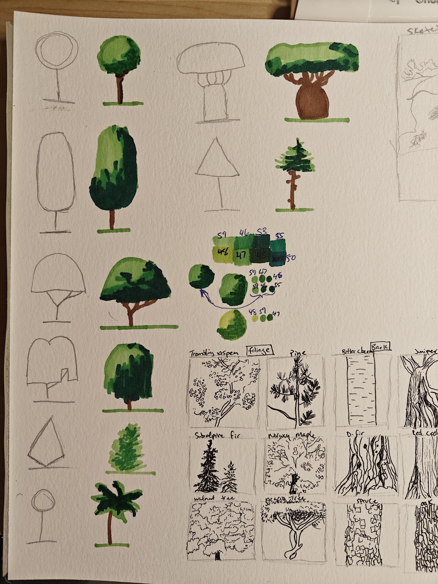 Tree with Alcohol Markers - image 1 - student project