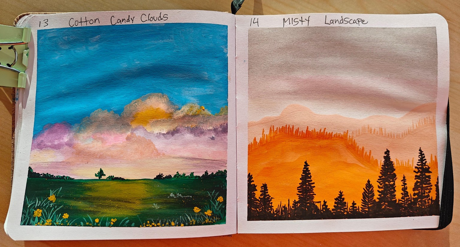 Gouache Landscapes - image 8 - student project