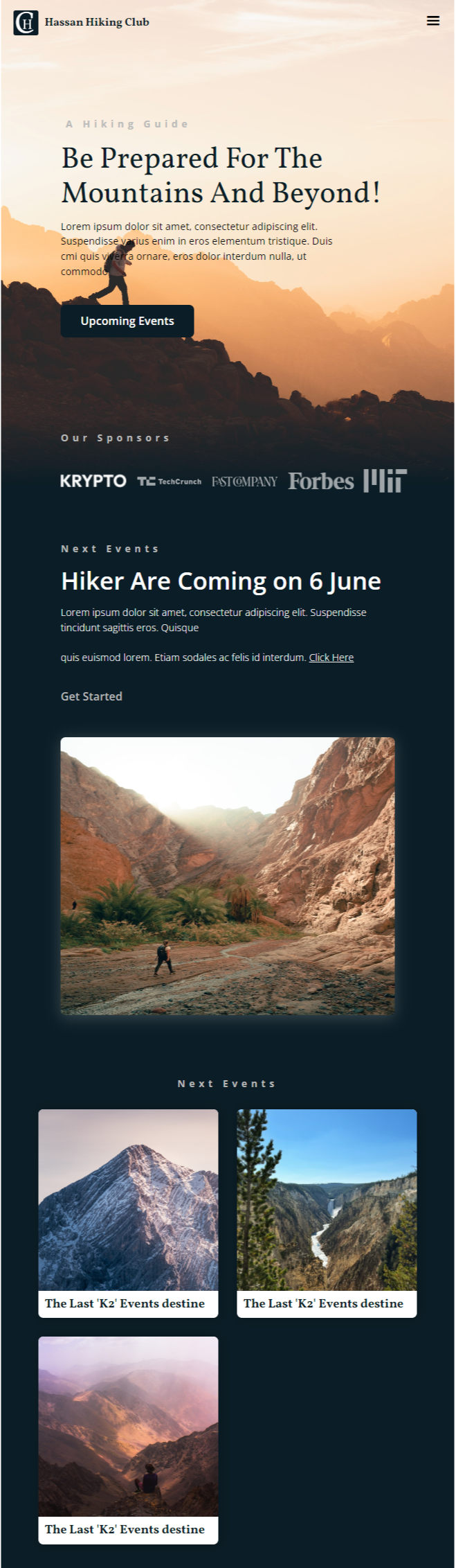 Hassan Hiking Club - image 2 - student project