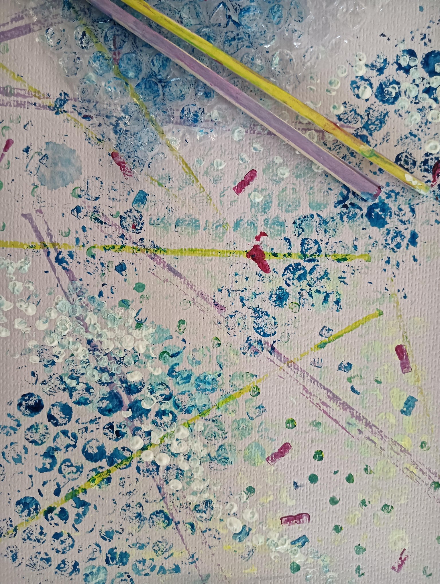 Mark making with everyday objects - image 2 - student project