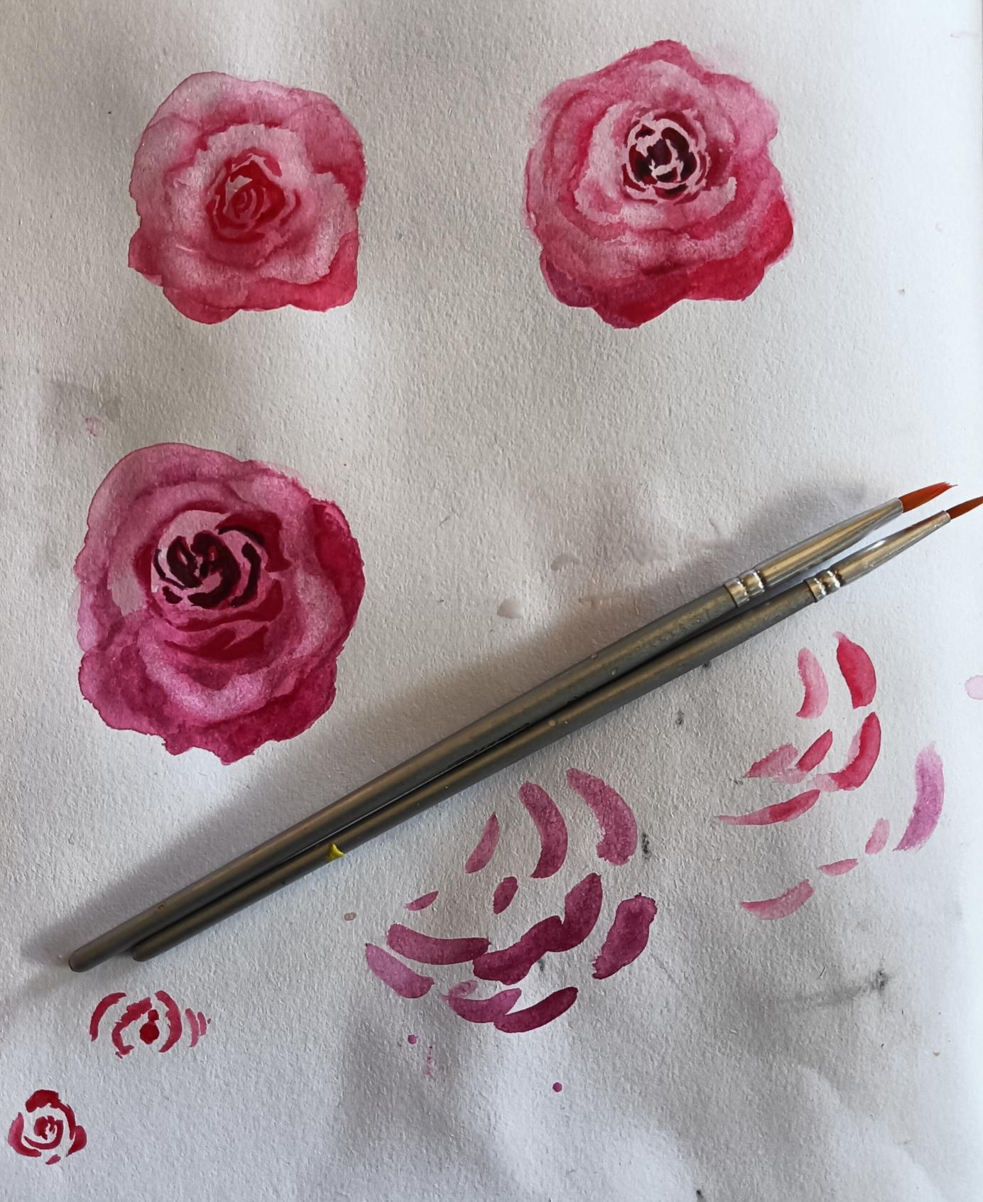 Watercolour Roses - image 1 - student project