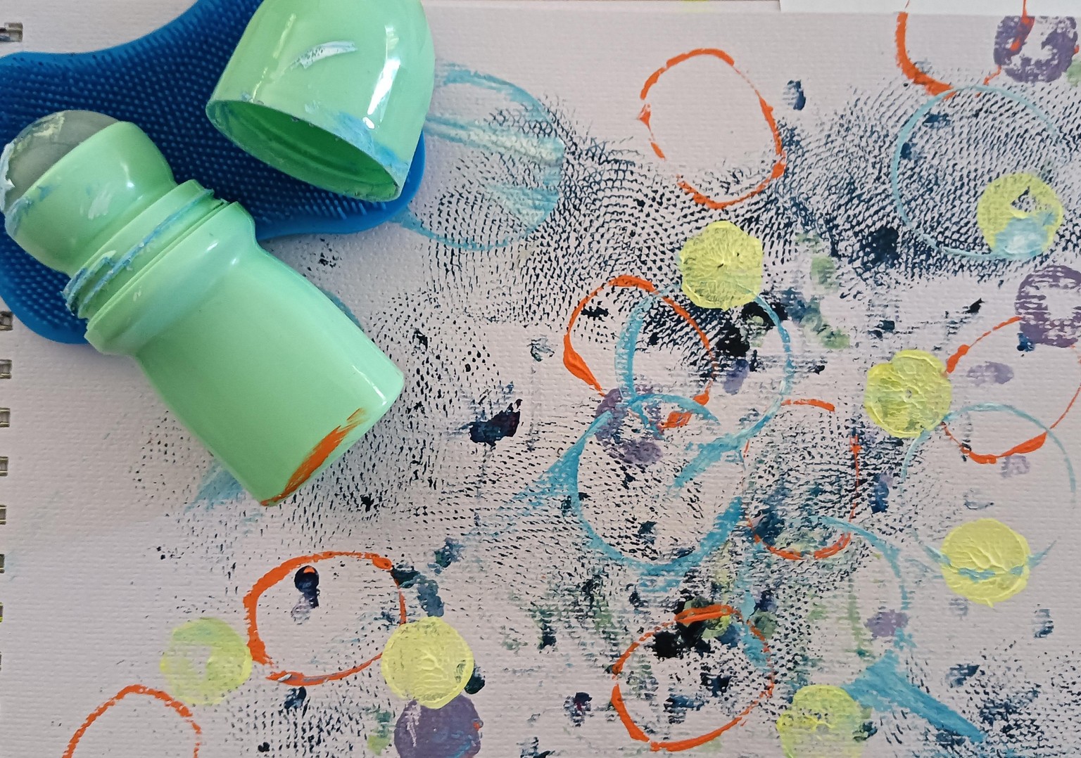 Mark making with everyday objects - image 3 - student project